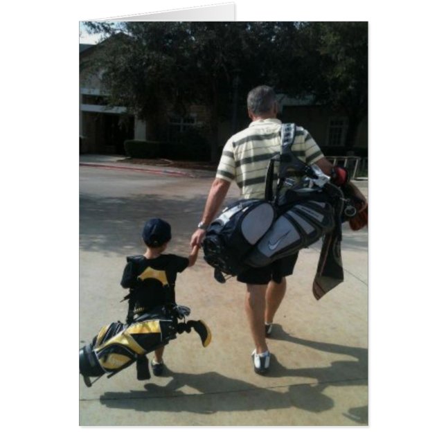 Équipe de golf de père et de fils (Devant)