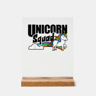 Équipe de licorne amateurs de licornes arc-en-ciel