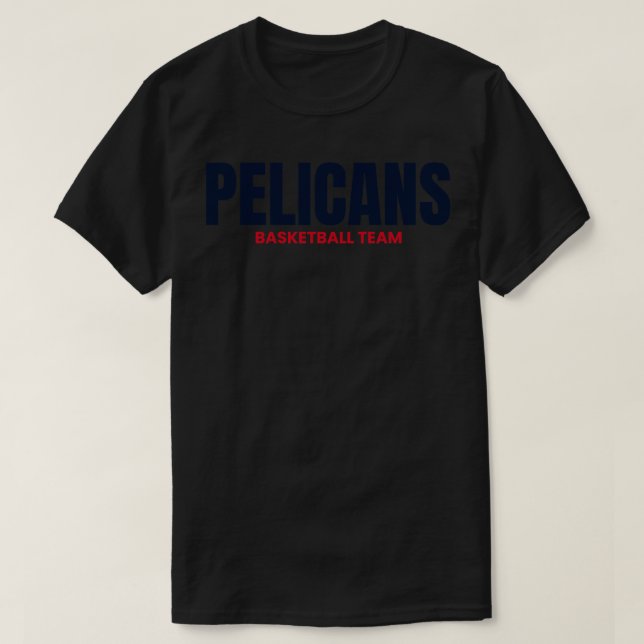équipe de pélicans de basket-ball TShirt (Design devant)