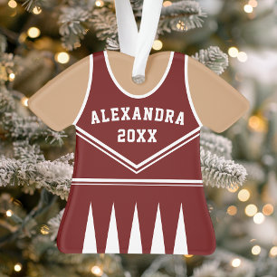 Équipe de pom-pom girl Varsity Maroon uniforme
