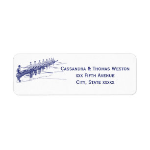 Équipe de rameurs de l'équipe d'aviron Blue Rowing