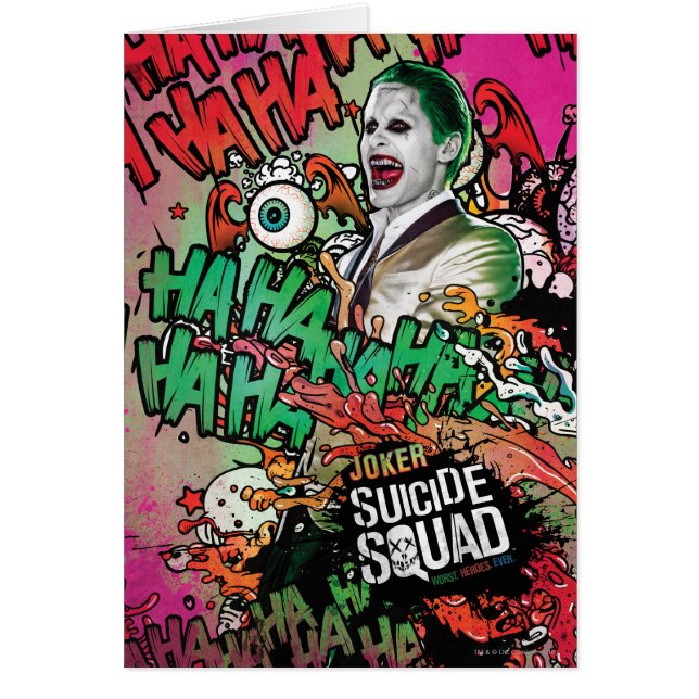 Équipe de suicide | Joker Caractère Graffiti (Devant)
