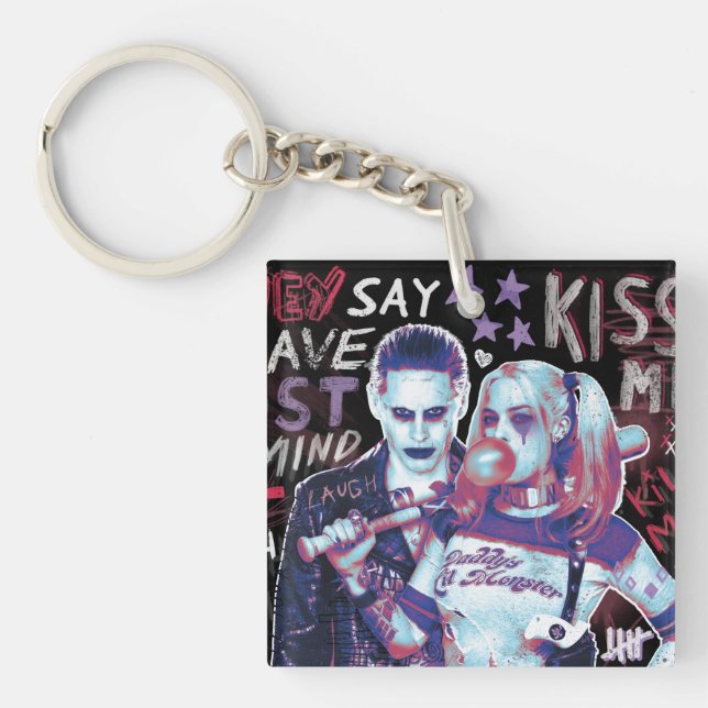 Équipe de suicide | Joker & Harley Typographie Pho (Devant)