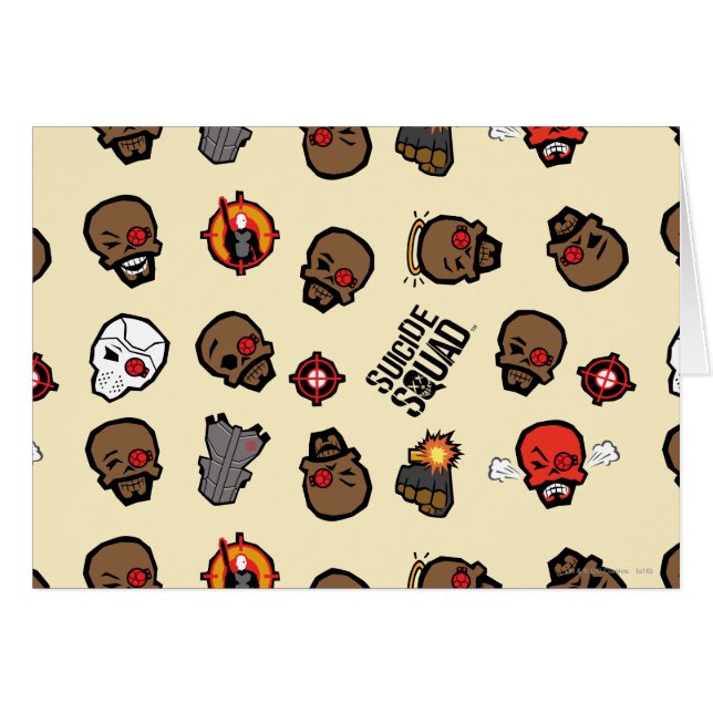 Équipe de suicide | Motif Emoji (Devant horizontal)