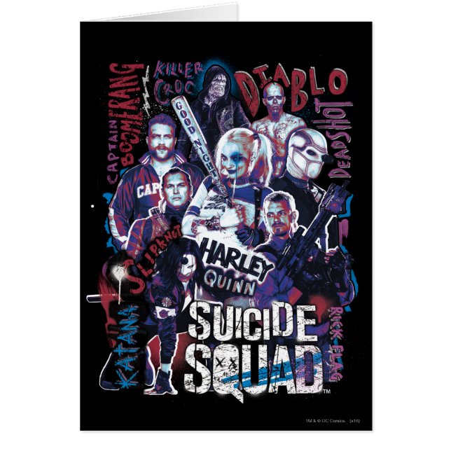 Équipe de suicide | Task Force X Typographie Photo (Devant)