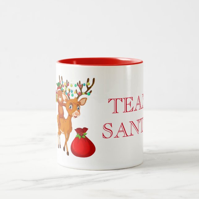 Équipe de vacances Père Noël Coffee Mug (Centre)