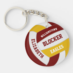 équipe d'or maroon couleurs volleyball personnalis