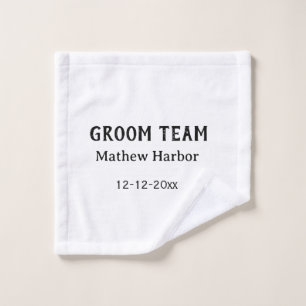 Équipe du marié nom du garçon d'honneur date enter