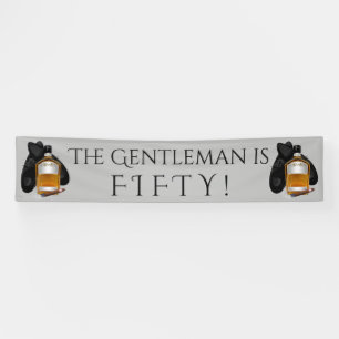 Équipe la bannière d'anniversaire de whiskey et de