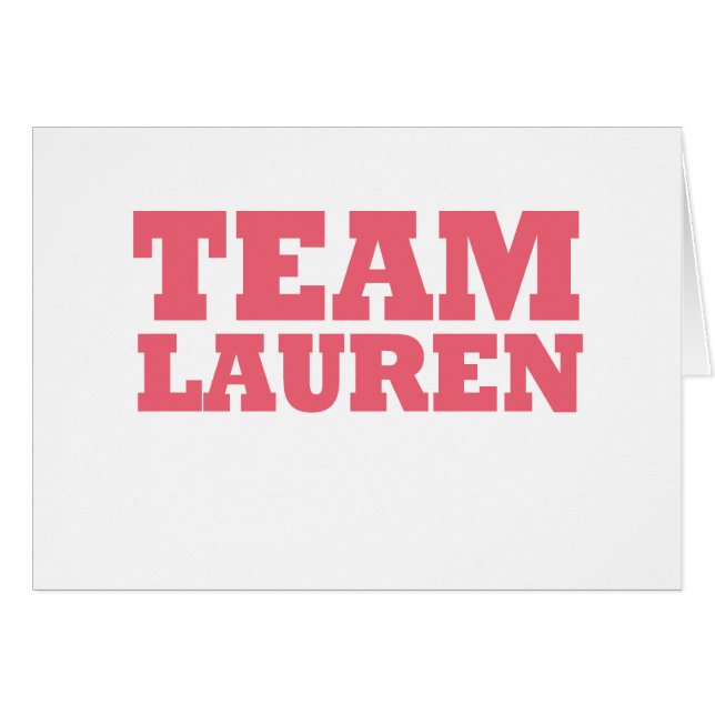 Équipe Lauren (Devant horizontal)