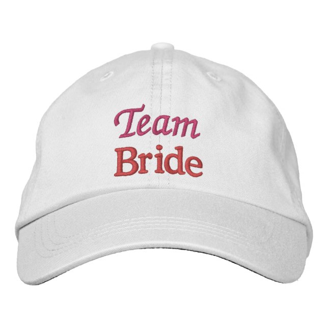 Équipe mariée Personnalisée Brodée Casquette de ba (Devant)