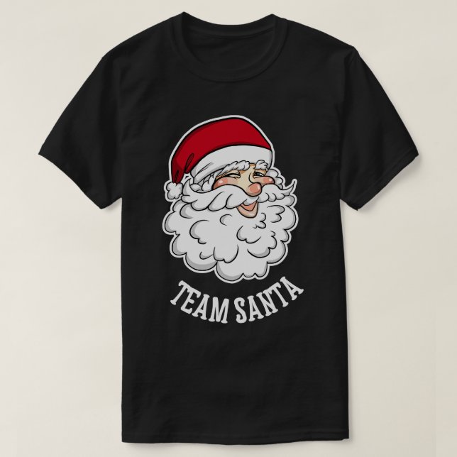 Équipe père Noël Funny Père Noël Tshirt de Noël Ga (Design devant)