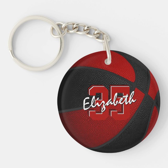 équipe rouge noir couleurs filles garçons basket (Devant)