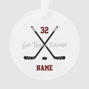 Équipe sportive de hockey sur glace Texte personna