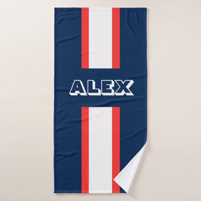 Équipe sportive/football/football (Serviette de bain)