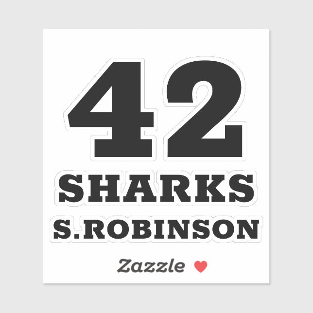 ÉQUIPE SPORTIVE — Stickers Joueur Personnalisé (Feuille)