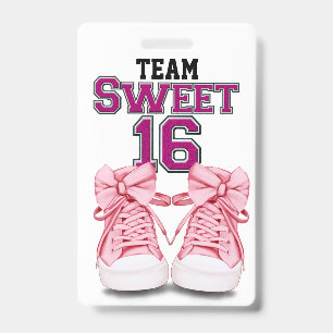 Équipe Sweet 16  Badge - Voir verso