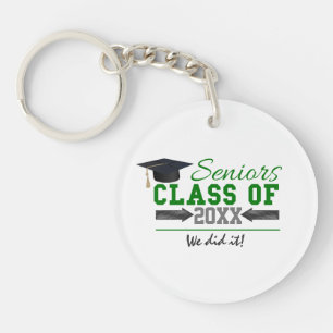 Équipement de graduation vert et gris