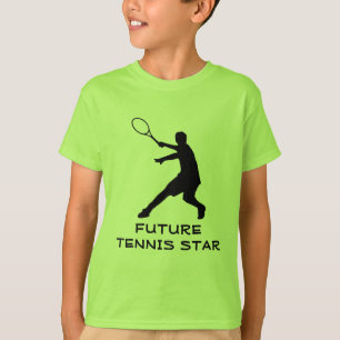 Équipement de tennis pour enfants   T-shirt vert a