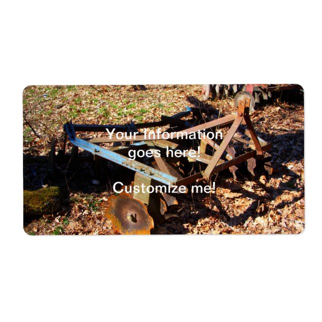 Équipement de terrain de ferme rouillé (Devant)