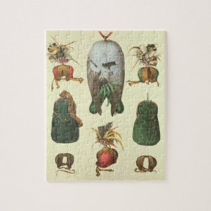 Equipment for Falconry, from 'Traite de Fauconneri Jigsaw Puzzle