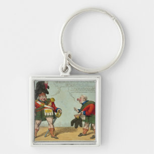 Equipt for a Northern Visit, 1822 Keychain