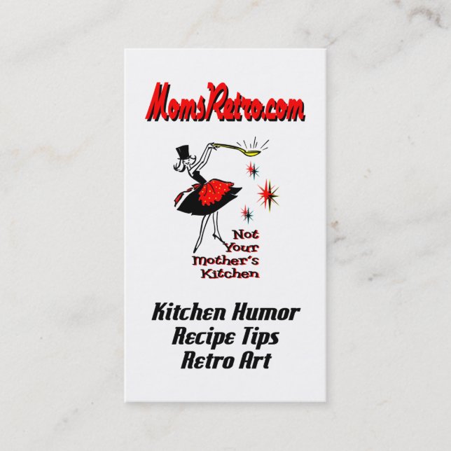 Équivalents de recettes MomsRetro Carte de visite  (Devant)