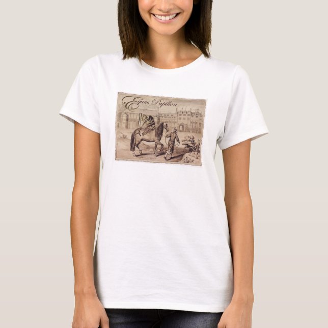 "Equus Papillon" Butterfly Horse T-Shirt (Front)