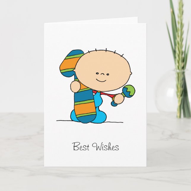 ęr anniversaire - carte de voeux - garçon (Devant)