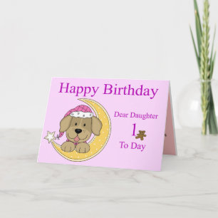 ęr Carte d'anniversaire pour une fille