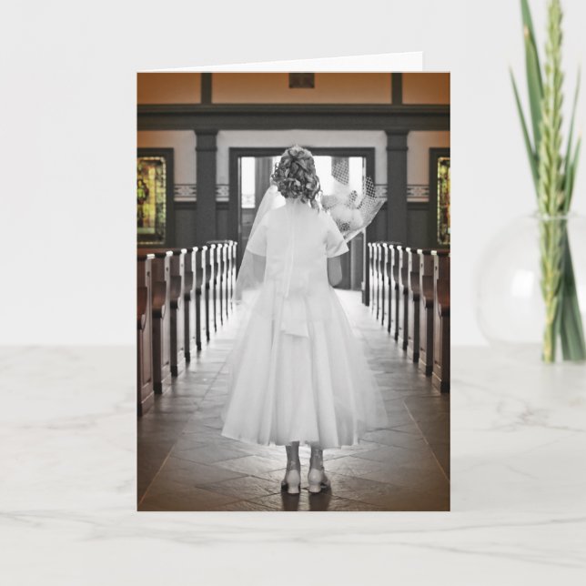 ęr Carte de voeux de communion (Devant)