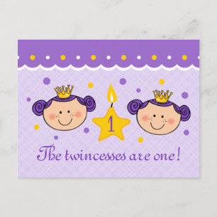 ęr Carte postale d'invitation de Twincess