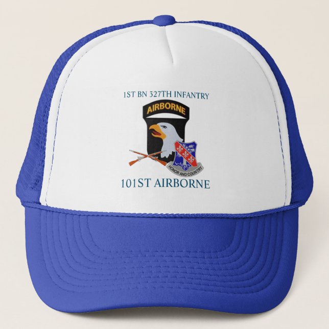 ęr CASQUETTE AÉROPORTÉ de 327TH INFANTERIE de (Devant)