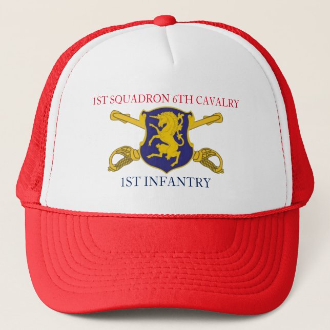 ęr CASQUETTE d'INFANTERIE de 6ème CAVALERIE (Devant)