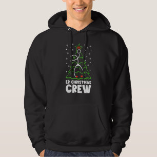 Er Christmas Crew Tree Emergency Room Nurse Er Hoodie