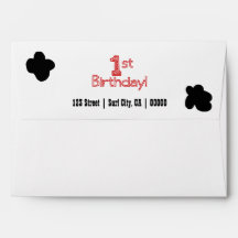 ęr Enveloppe de fête d'anniversaire - thème de