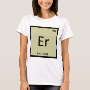 Er - Exmoor Pony Horse Chemistry Periodic Table T-Shirt