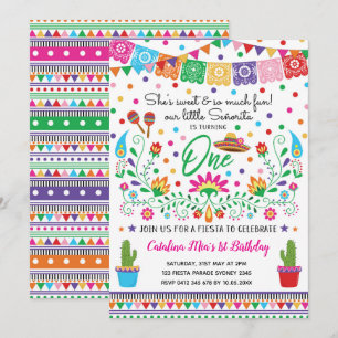 Ęr invitation de fête d'anniversaire de fiesta de