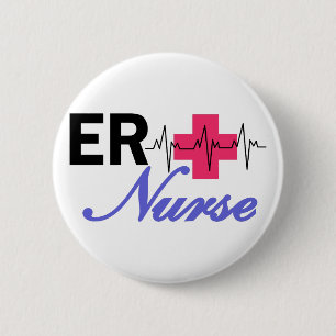 ER Nurse 2 Inch Round Button