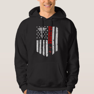 Er Nurse American Flag Patriotic RN Registered Nur Hoodie