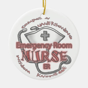 ER Nurse Axiom Ceramic Ornament