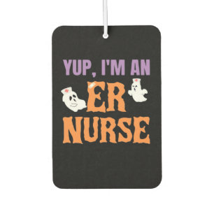 ER Nurse Boo Crew Emergency Room Nurse Halloween C Air Freshener