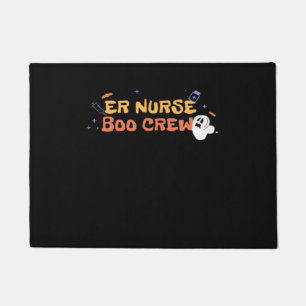 ER Nurse Boo Crew Emergency Room Nurse Halloween C Doormat