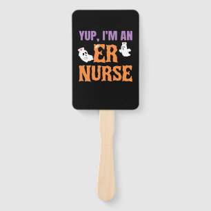 ER Nurse Boo Crew Emergency Room Nurse Halloween C Hand Fan