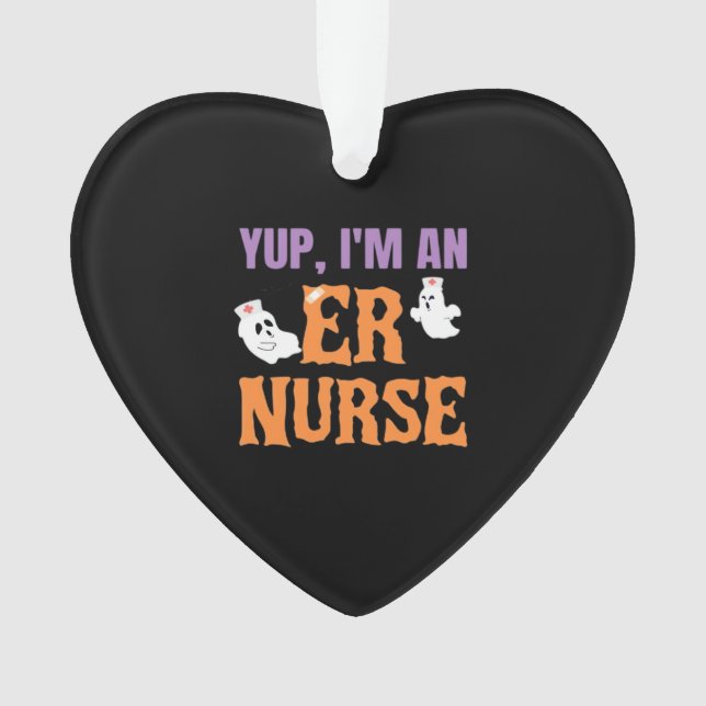 ER Nurse Boo Crew Emergency Room Nurse Halloween C Ornament (Front)