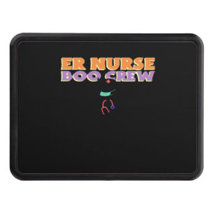 ER Nurse Boo Crew Emergency Room Nurse Halloween C Trailer Hitch Cover