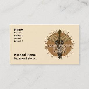  ER Nurse Caduceus Appointment Card