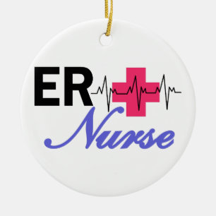 ER Nurse Ceramic Ornament