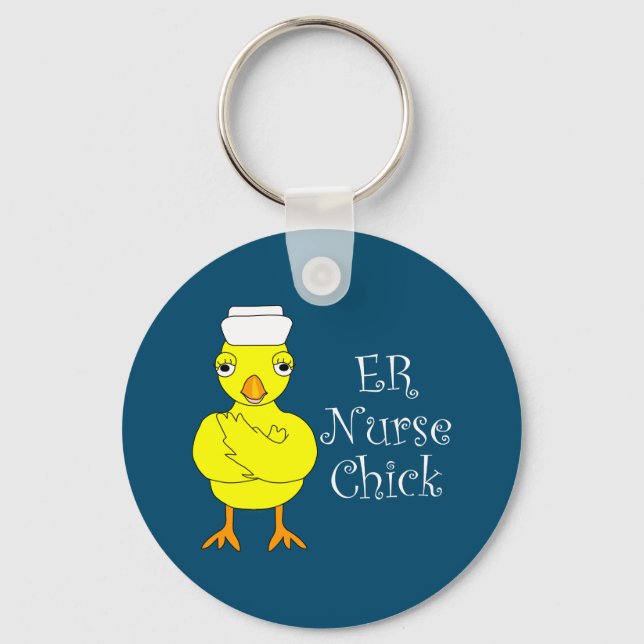 ER Nurse Chick Keychain (Front)
