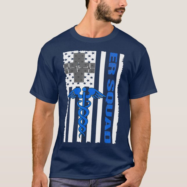 ER Nurse Doctor Emergency Room Hospital Squad T-Shirt (Front)